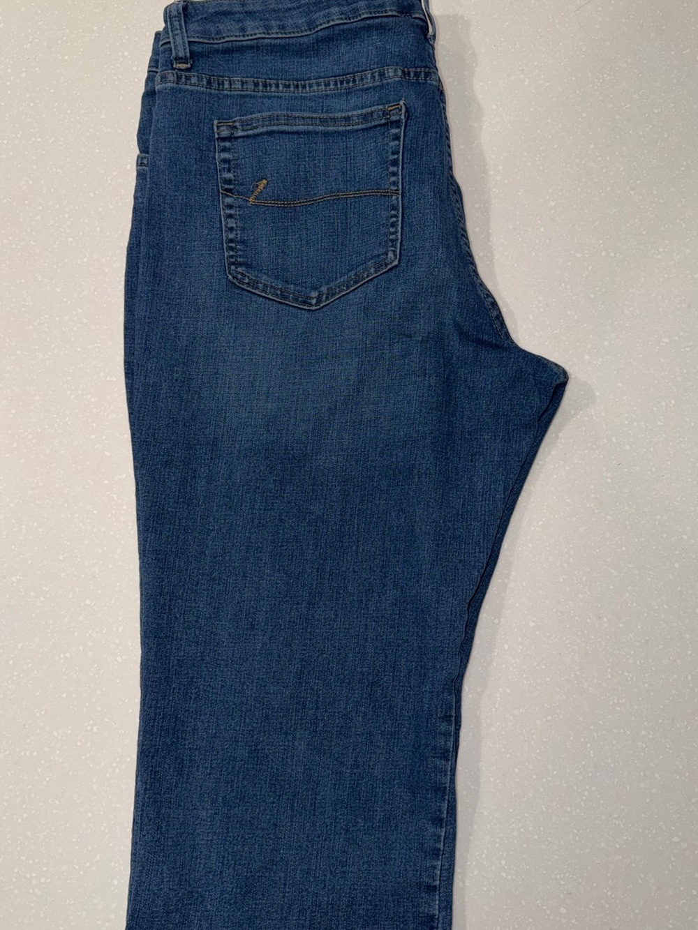 Lee Women's Medium Blue Straight Leg Jeans Mid Rise